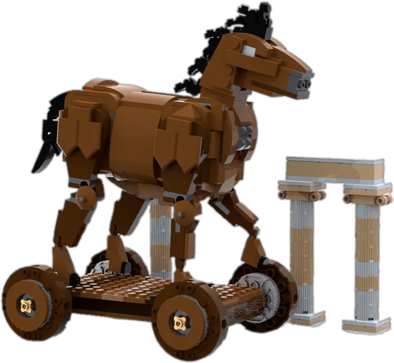 Lego Trojan Horse Transparent Png Stickpng Mane Horse Transparent