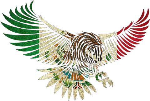 Flying Eagle Vintage Mexican Design Flag For Pride Spiral Notebook Eagle Png Mexican Flag Icon