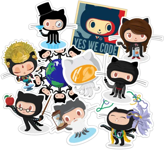 Sticker Packs Sticker Pack One Github Sticker Png Github Logo Transparent