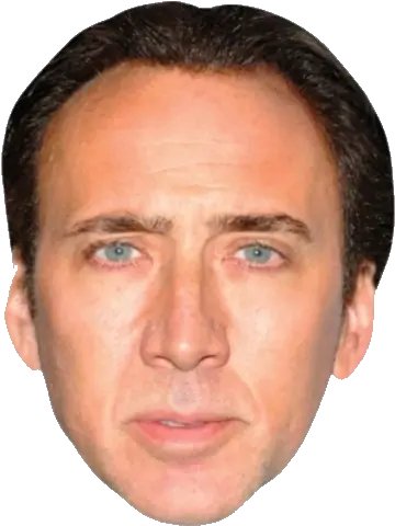 Nick Cage Png 5 Image Nicolas Cage Face Print Cage Transparent
