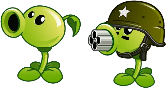 Plants Vs Zombies Peashooter And Gatling Pea Cursor U2013 Custom Plants Vs Zombies Png Plants Vs Zombies Logo