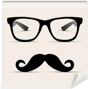 Wall Mural Hipster Glasses Hipsta Man Vector Pixersus Cool Profile Pictures Transparent Png Hipster Icon Vector