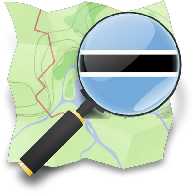 Mapping Botswana Openstreetmap Png Ios Magnifying Glass Icon