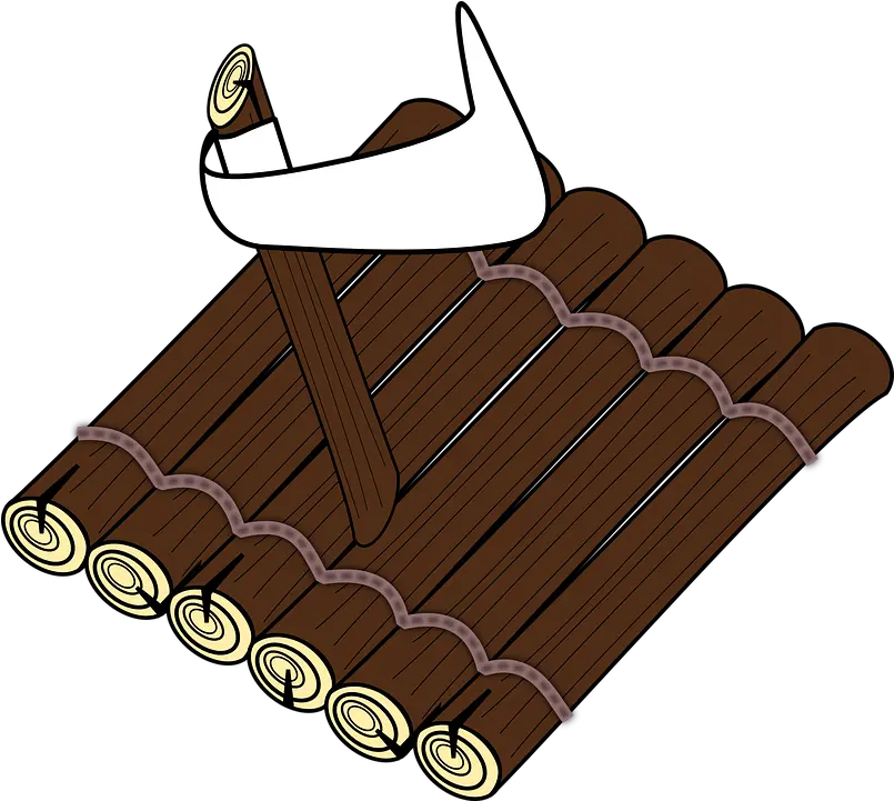 Logs Raft Wood Raft Clipart Png Raft Png