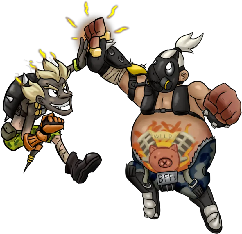 Download Junkrat And Roadhog Png Jpg Portable Network Graphics Junkrat Png