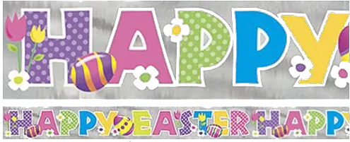 Easter Banner Png Transparent Background Party Supply Banner Transparent Background