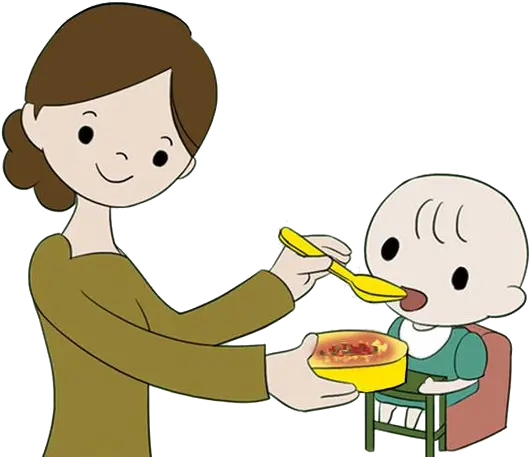 Download Infant Eating Food Communication Child Baby Hq Png Mom Feeding Baby Clipart Eating Png