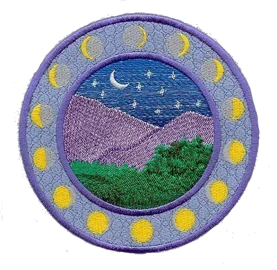 Download Landscape Moon Night Stars Mountains Png Circle Night Stars Png