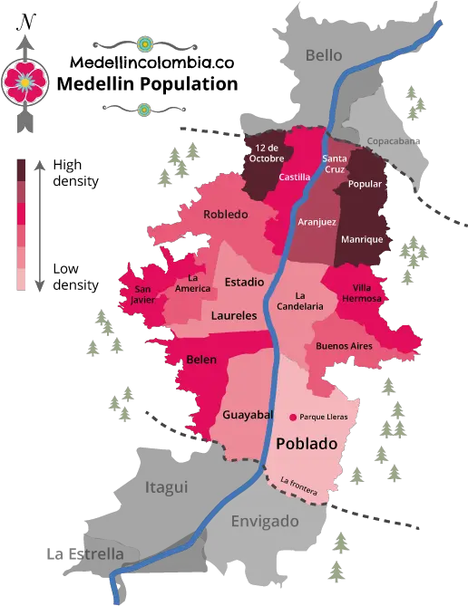 Download Medellin Map Factfile Medellincolombiaco Medellin Map Of Colombia Png Colombia Map Png