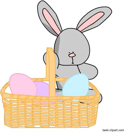 Free Easter Clip Art Bunny Eggs And Chicks Easter Monday Png Easter Basket Png