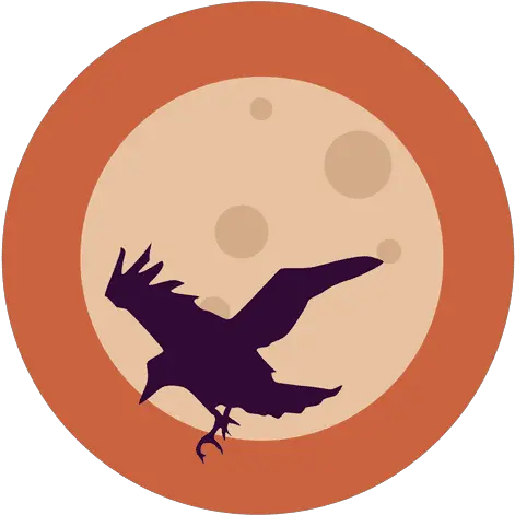 Flying Raven Circle Icon Transparent Png U0026 Svg Vector File Raven Silhouette Raven Transparent