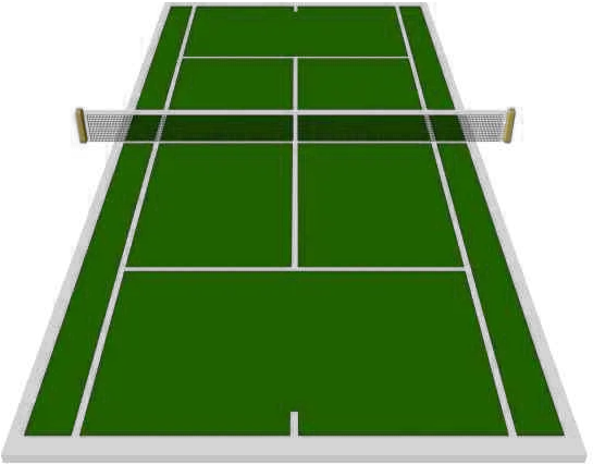 Download Hd Campo Da Tennis Png Tennis Court Easy Drawing Ad Court And Deuce Court Tennis Png