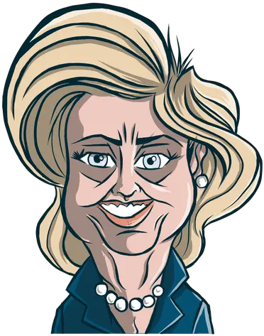 Esboço De Corte Cabelo Mulher Hillary Clinton Baixar Illustration Png Hillary Clinton Transparent Background