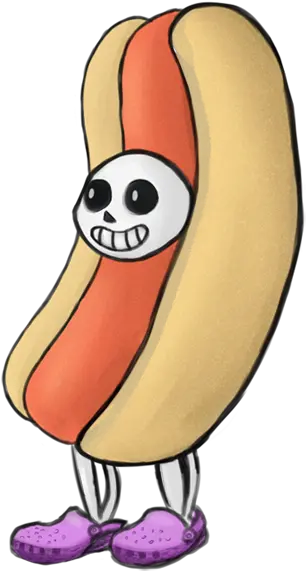 Smoke The Trombone Sans The Hot Dog 400x614 Png Sans With Hot Dog Sans Png