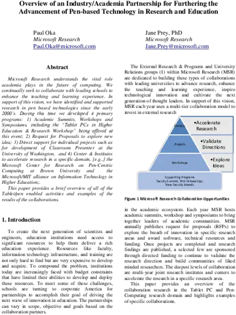 Pdf Overview Of An Industryacademia Partnership For Document Png Fountain Pencomputer Icon