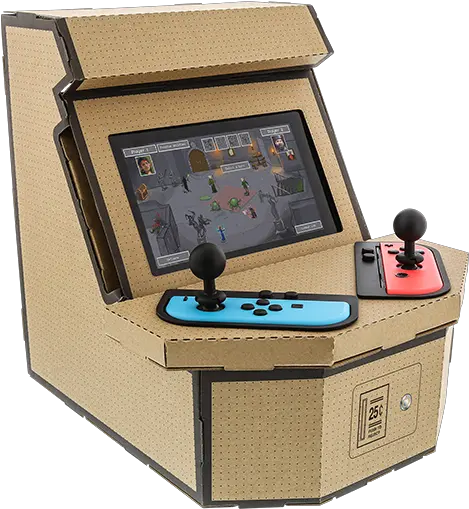 Is This Cardboard Arcade Machine The Best Thing You Can Do Arcade De Nintendo Switch Png Arcade Cabinet Png