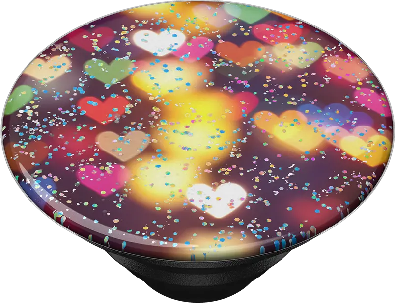 Glitter Bokeh Hearts Popsockets Png Bokeh Png