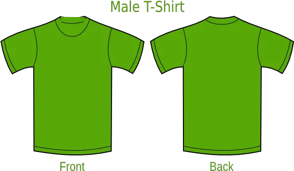 Plain T Shirts Green Clip Art At Clkercom Vector Clip Art Green T Shirt Layout Png Blank Tshirt Png