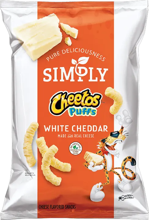 Simply Cheetos Puffs White Cheddar Cheese Flavored Snacks White Cheddar Cheetos Png Frito Lay Logo