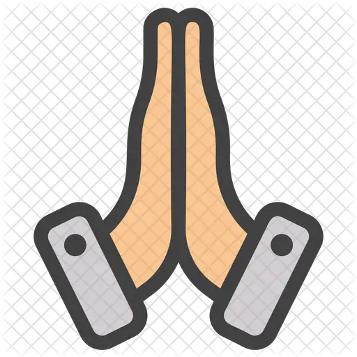 Folded Hand Emoji Icon Of Colored Folded Hand Emoji Black Png Praying Hands Emoji Png