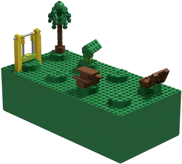 Lego Moc 14634 Lego Brick Park Legoland 2018 Rebrickable Lego Brick Build Png Lego Blocks Png