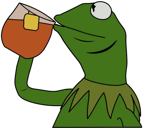 Download Hd Kermit Sipping Tea Png Kermit Sipping Tea Kermit The Frog Sipping Tea Kermit The Frog Png