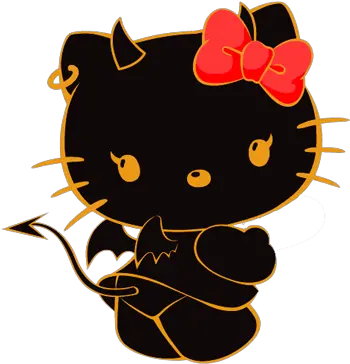 Download Hello Kitty Devil Bad Cats Here Hello Kitty Angel And Devil Png Hello Kitty Png