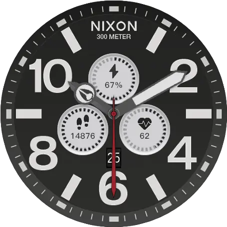 Nixon 51 30 Chrono Black By Elparkeur Amazfit Gtr Gtr Nixon Simplify The 51 30 Chrono Png Watch Face Png