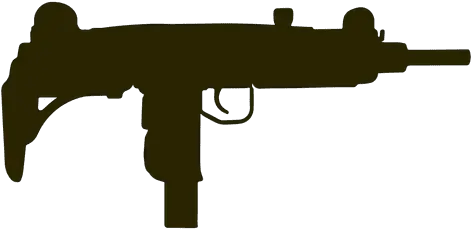 Uzi Submachine Gun Silhouette Transparent Png U0026 Svg Vector Machine Gun Silhouette Png Pointing Gun Png