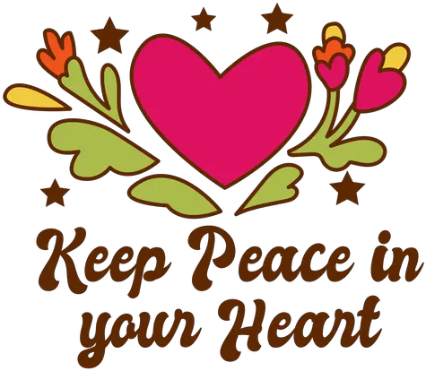 Keep Peace In Your Heart Badge Transparent Png U0026 Svg Vector Girly Icon Girl We Heart