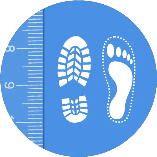 Shoe Size Meter Apps On Google Play Footsteps For Social Distancing Png Foot Icon