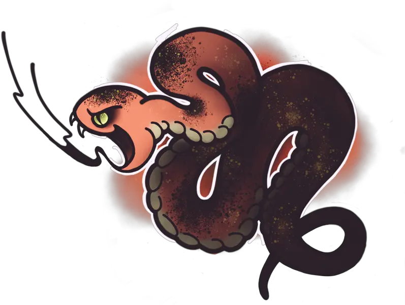 Fat Snake Illustration Png Snake Tattoo Transparent