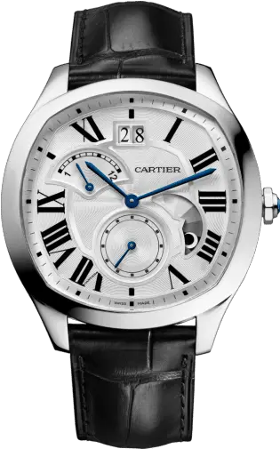 Crwsnm0005 Drive De Cartier Watch Large Date Retrograde Drive De Cartier Second Time Zone Png Steel Png