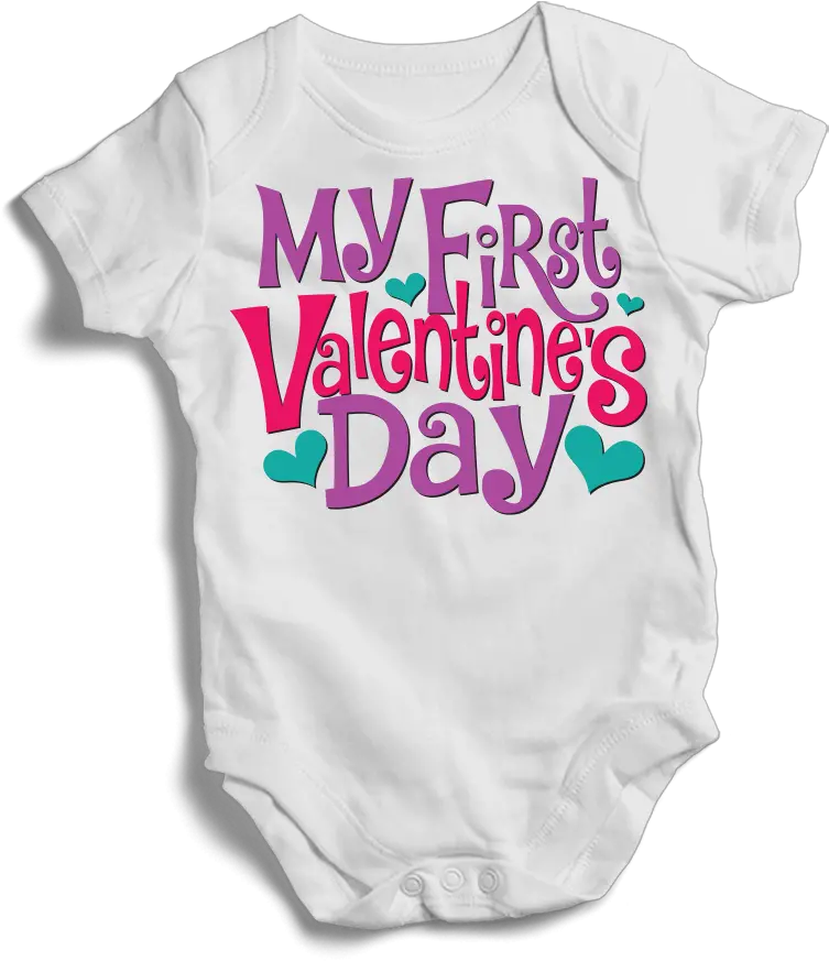 My First Valentineu0027s Day Baby Bodysuits Onesie Size New Born Sleeves Short Sleeve Short Sleeve Png Crazy Buddy Icon