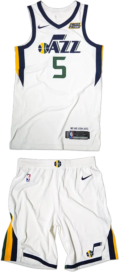 2017 Nba Jersey Compendium Utah Jazz White Uniform Png Indiana Pacers Nike Icon Shorts