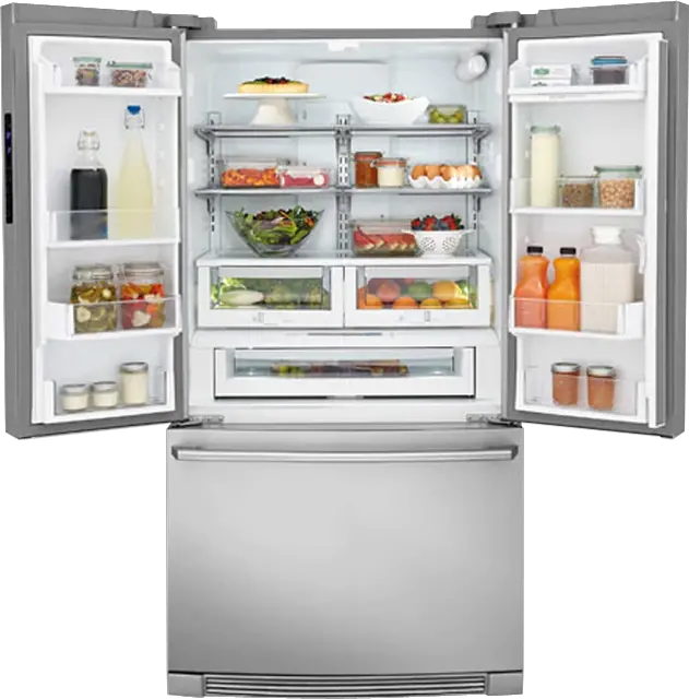 Best Buy Electrolux 217 Cu Ft French Door Counter Depth Electrolux Ew23bc87ss Png Electrolux Icon Refrigerator Ice Maker Problems