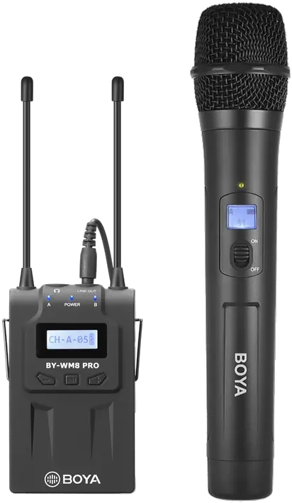By Wm8prok3 Boya Uhf Wireless Handheld Microphone With Portable Receiver Boya Wm8 Pro K3 Png Radio Mic Png