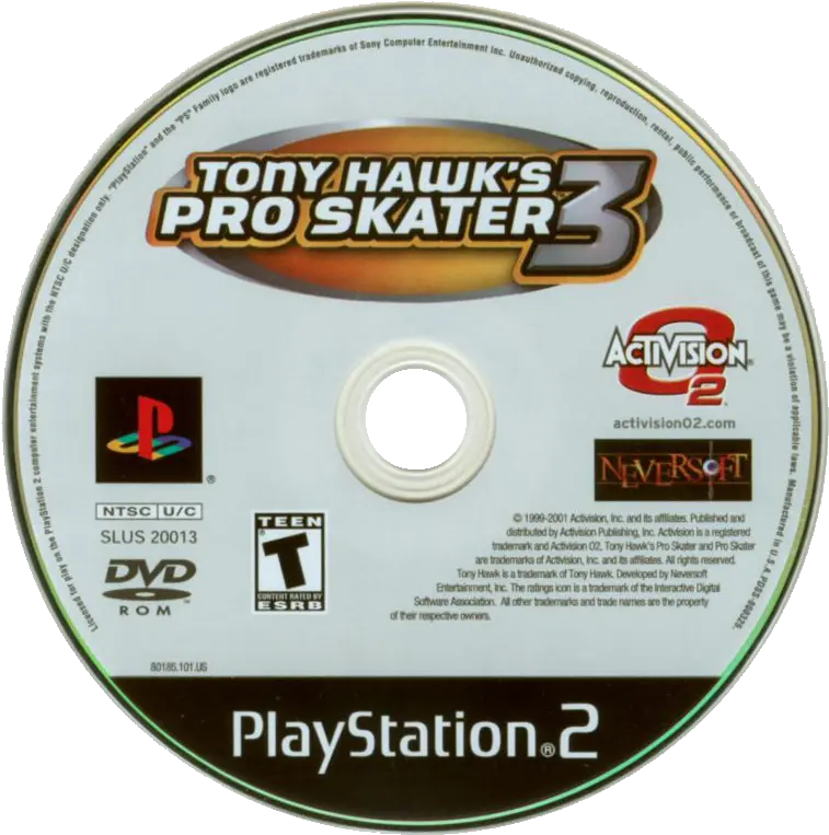 Tony Hawku0027s Pro Skater 3 Details Launchbox Games Database Tony Hawk Pro Skater 3 Cd Png Tony Hawk Png