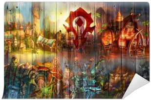 Wall Mural World Of Warcraft Pixersus World Of Warcraft Horde Wallpaper Hd Png World Of Warcraft Horde Icon