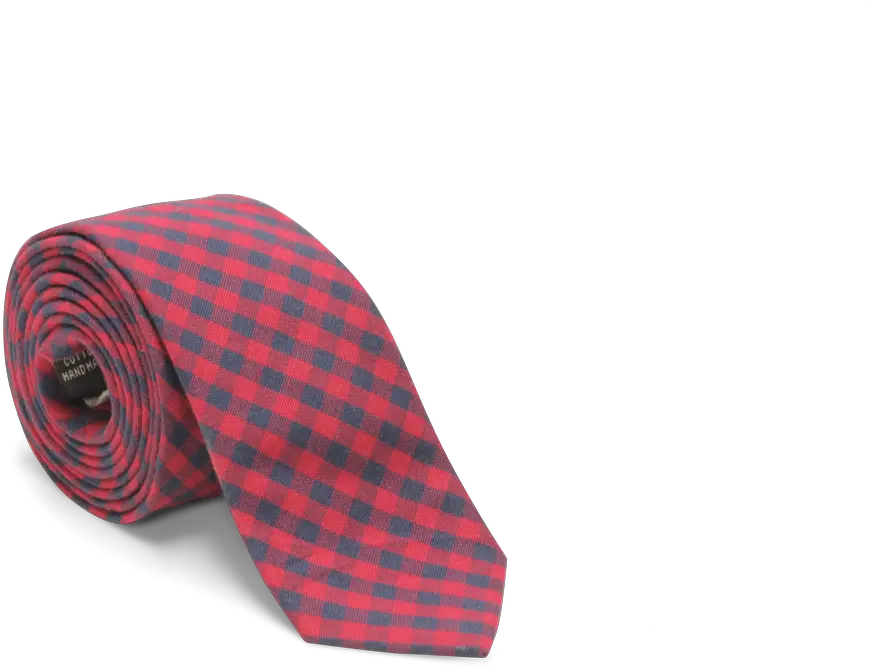 Navy And Red Buffalo Plaid Tartan Png Neck Tie Png