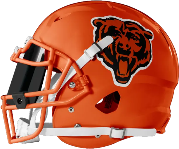 Orange Bears Helmet By Jordan Grimes Revolution Helmets Png Nfl Helmet Icon