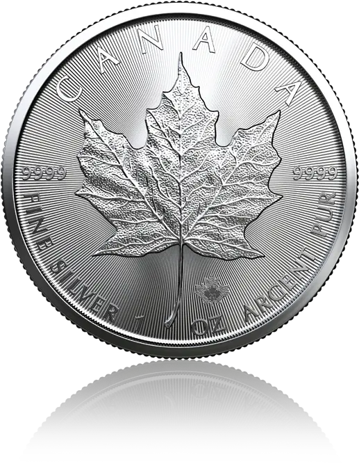 Maple Leaf 2020 Canada 1 Oz Silver Coin 10oz Silver Canadian Maple Leaf Coin 2020 Png Silver Coin Png