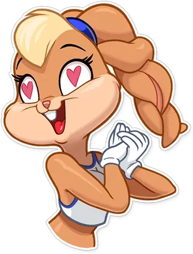 Lola Bunny Telegram Sticker Lola Bunny Love Png Space Jam Png