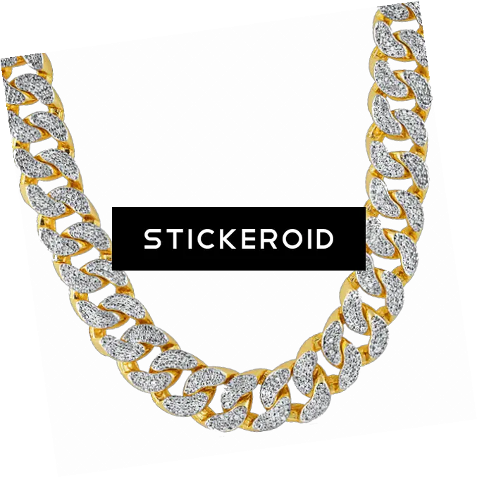 Download Thug Life Gold Chain Diamonds Buy Gold Cuban Gangster Gold Chain Transparent Background Png Thug Life Chain Png