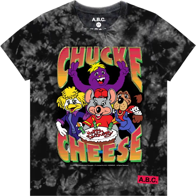 Chuck E Cheese Happy Birthday Tee Black Chuck E Cheese Shirt Png Chuck E Cheese Png