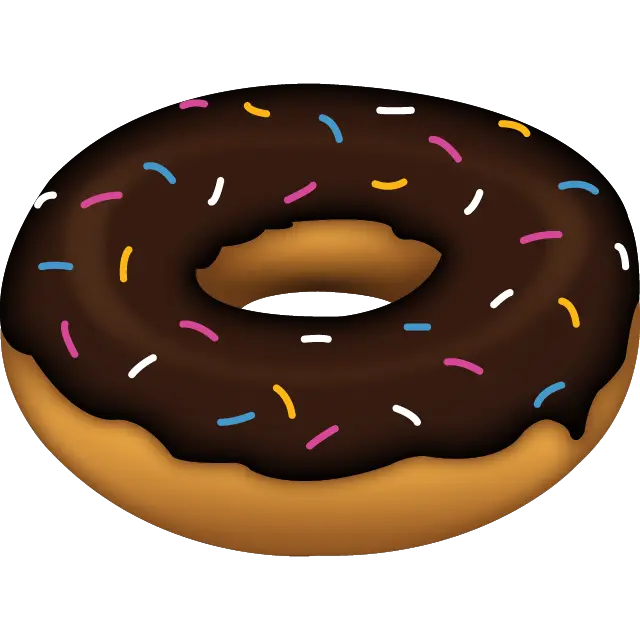 Doughnut Emoji Food Donut Png Donuts Transparent