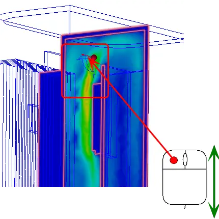 Velocity Results Cfd 2019 Autodesk Knowledge Network Vertical Png Change In Velocity Icon