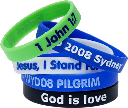 Custom Colour Silicone Wristbands 50 Solid Png Religious Icon Bracelet