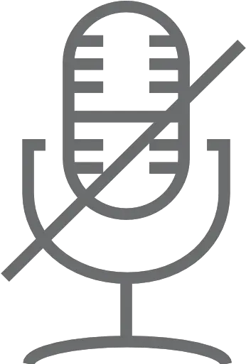 Microphone Mute Free Icon Of Outline Icons Audio Recording Cartoon Png Mute Icon