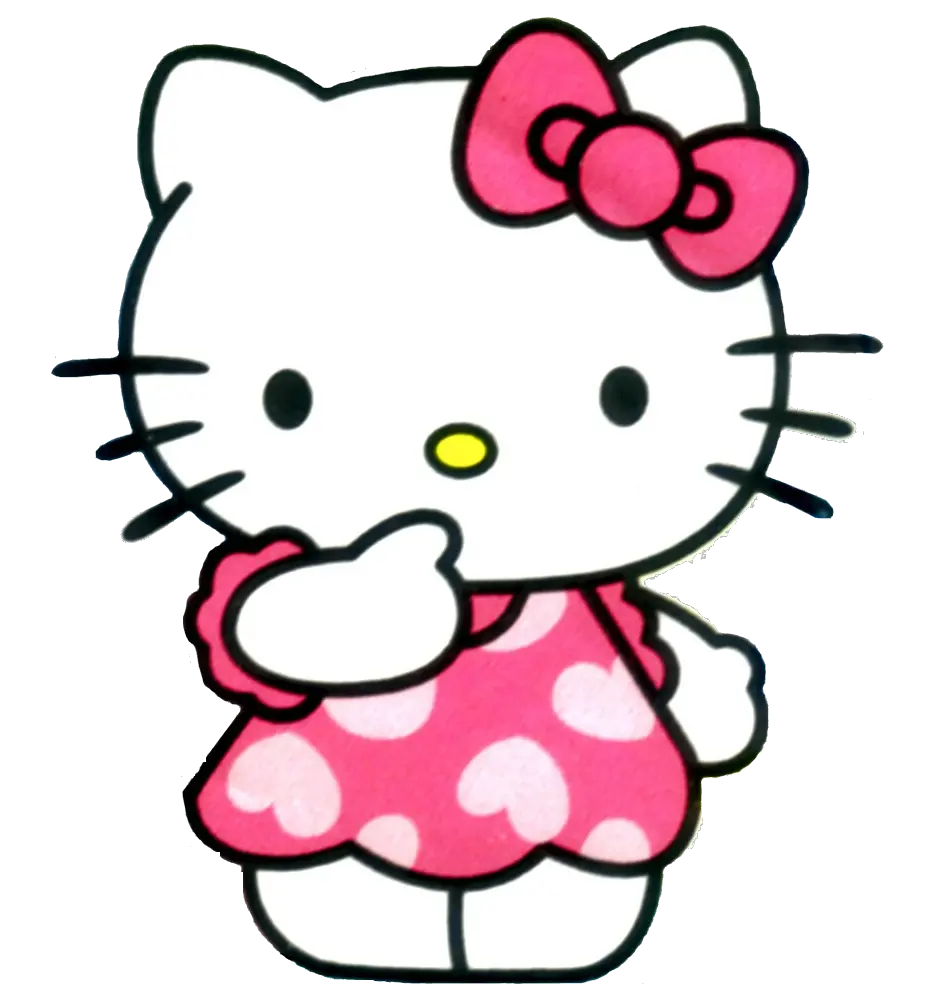 Hello Kitty Con Peluche Png